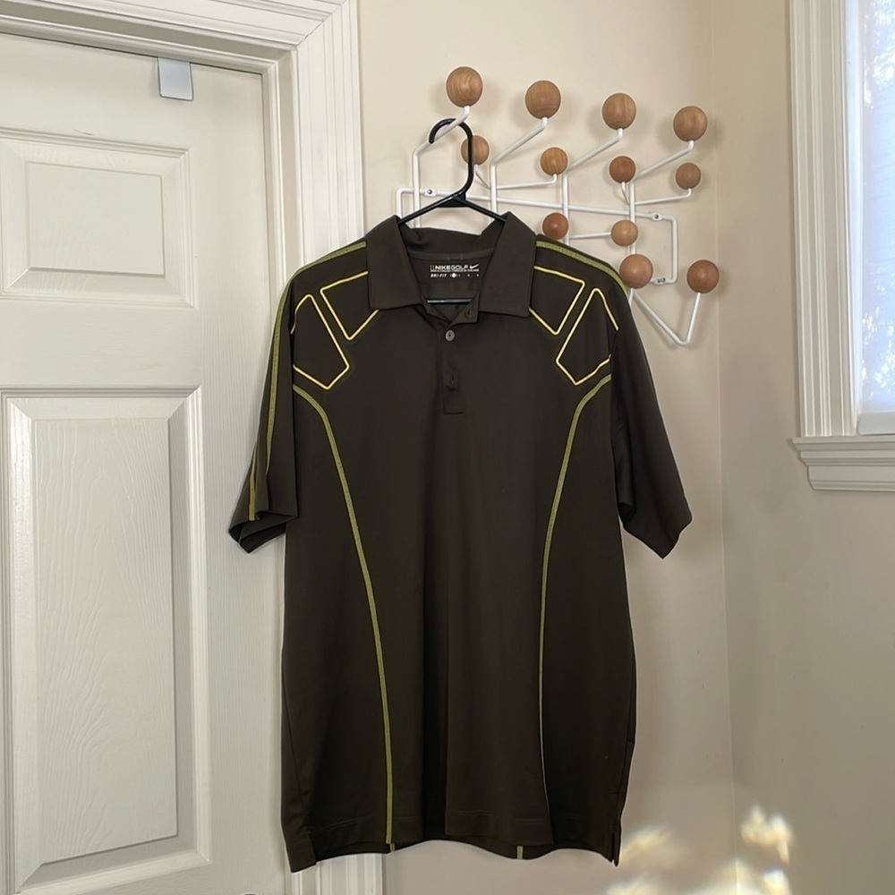 Nike - Dri Fit Golf Shirt Polo - Brown - L